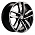 Диск KHW 1612  6,5x16 5x108 ET50 63,35 Black-FP (Ford Focus)