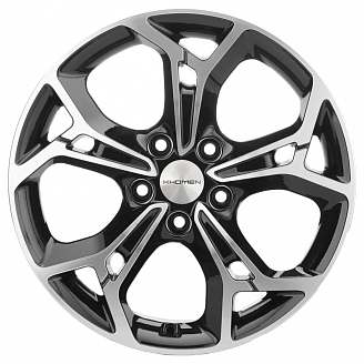 Диск KHW 1606  6,5x16 5x114,3 ET43 67,1 Black-FP (Hyundai Sonata)