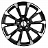 Диск KHW 1808 7,5x18 5x108 ET47 60,1 Black-FP (Chery Tiggo 8 Pro)
