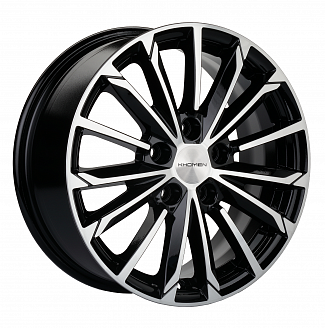 Диск KHW 1611 6,5x16 5x114,3 ET45 60,1 Black-FP (Toyota Corolla) (Цилиндр)