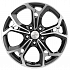 Диск KHW 1702  7x17 5x114,3 ET48,5 67,1 Black-FP (Kia Sportage)