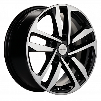 Диск KHW 1612  6,5x16 5x114,3 ET45 60,1 Black-FP (Toyota Corolla) цилиндр